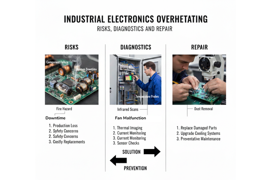 Industrial Electronics Overheating: Risks, Diagnostics, and Repair