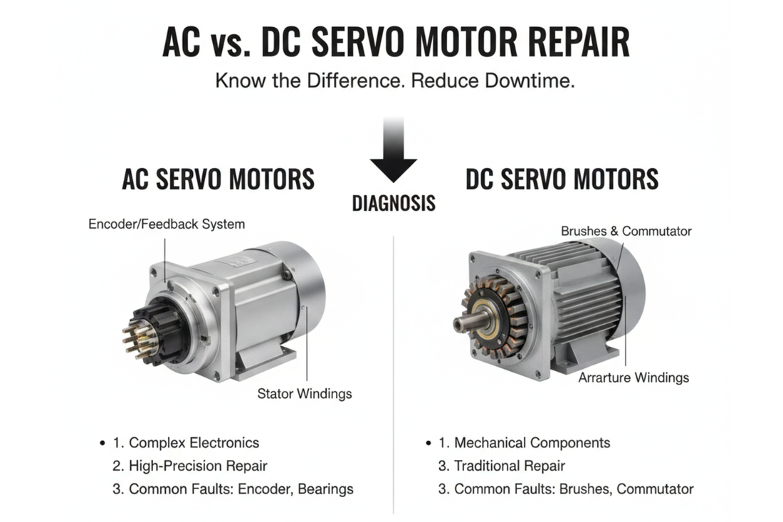 AC Servo Motor Repair vs. DC Servo Motor Repair: Key Differences You Need to Know