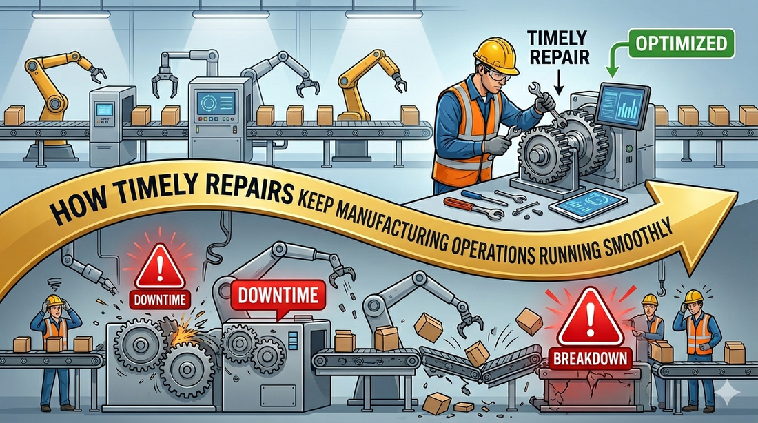 How Timely Repairs Keep Manufacturing Operations Running Smoothly?