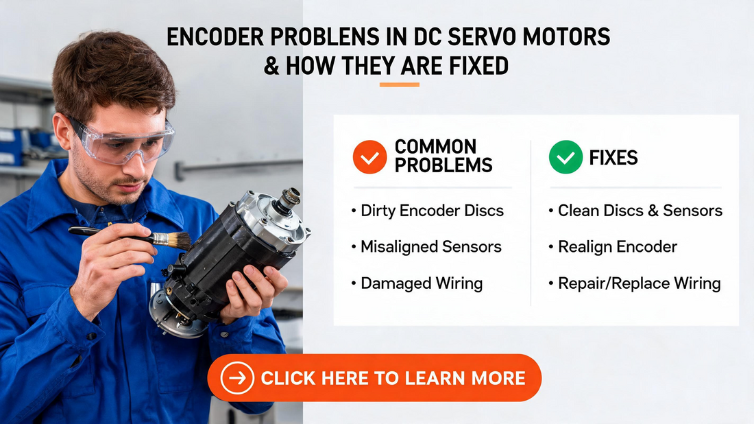 Encoder Problems in DC Servo Motors and How They Are Fixed
